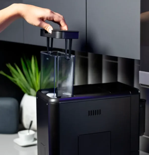 GE Profile Smart Automatic Espresso Machine 20‑Bar Pump Built‑In Grinder Frother Wi‑Fi Black