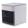 Portable Mini Air Cooler Rechargeable USB Cooling Fan, Northern Chill Mini, in white and grey, showing the front grille.