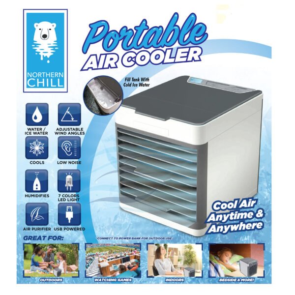 Portable Mini Air Cooler Rechargeable USB Cooling Fan Northern Chill Mini Person