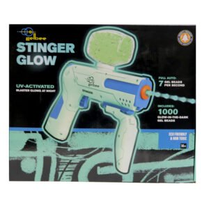Gelbee Stinger Glow Gel BB Pistol – Fully Automatic 150 FPS, 7 RPS Gel Ball Blaster Toy Gun
