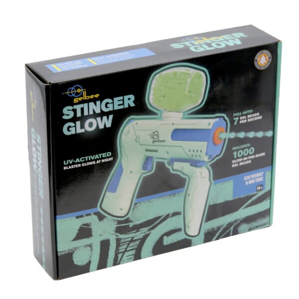Gelbee Stinger Glow Gel BB Pistol – Fully Automatic 150 FPS, 7 RPS Gel Ball Blaster Toy Gun