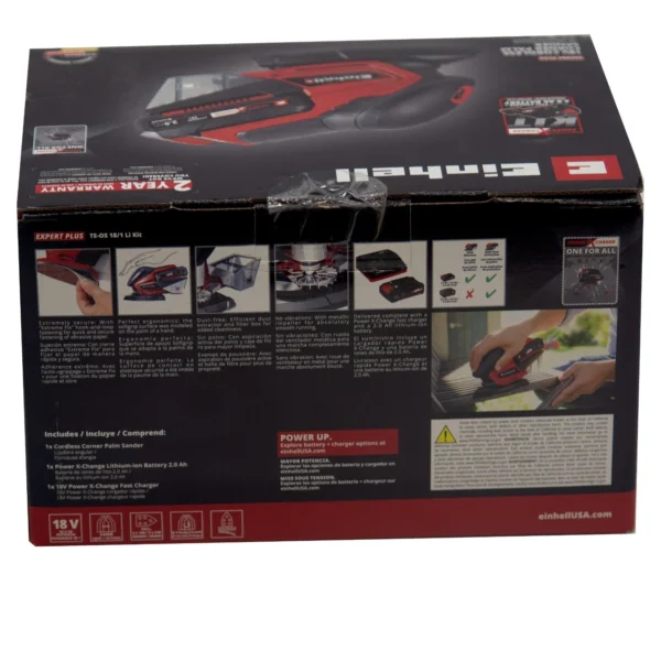 Einhell 18V Cordless Multi Sander Kit – TE-OS 18/1 Li, Detail Finishing Tool
