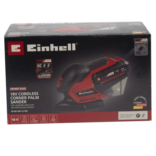 Einhell 18V Cordless Multi Sander Kit – TE-OS 18/1 Li, Detail Finishing Tool