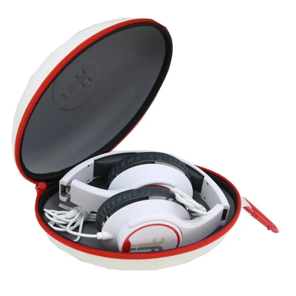 Flips Audio HD Wired Headphones with Built in Speaker Foldable Dual Mode White