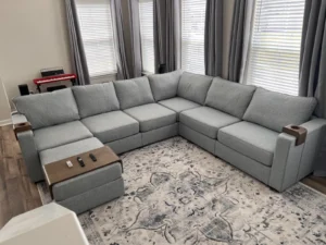 Lovesac Glacier Crossweave Covers Set 8 seat 8 sides