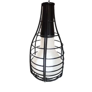 Rare - Discontinued Diesel with Foscarini Cage Mic Pendant Lamp- Black