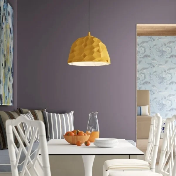 Rock Pendant Lamp by Diesel with Foscarini Gold Finish, Industrial Modern Design