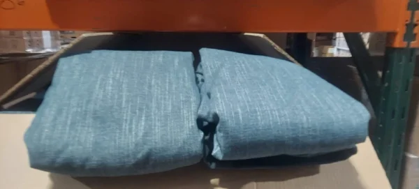 4 seat cover sets and 2 sides Vintage Blue Rained Chenille