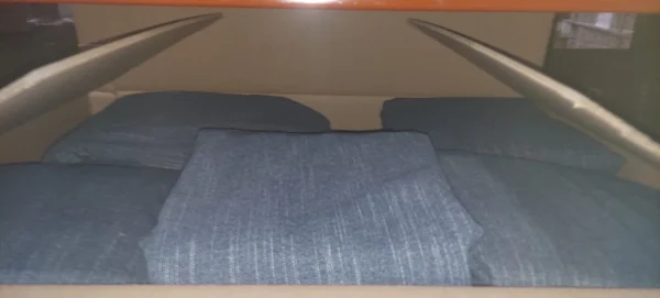 Lovesc Sactional Covers Set – Vintage Blue Rained Chenille – 6 Seats 8 Sides