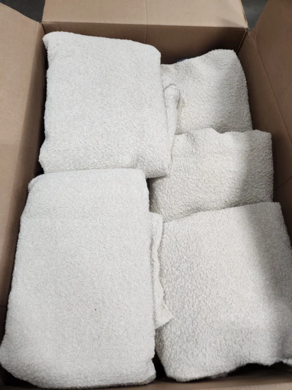 Genuine Lovesac Sactional Covers Cloud Bouclé - White 4 Seat 5 Side Standard