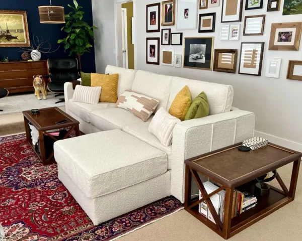 Genuine Lovesac Sactional Covers Cloud Bouclé - White 4 Seat 5 Side Standard