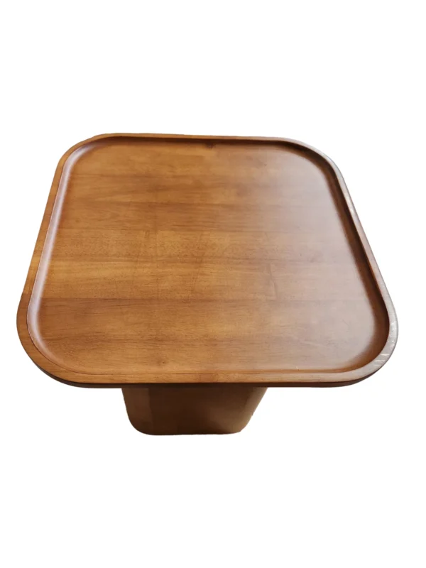 s-l1600 (11) Thuma Wooden Pedestal Side Table – Modern Minimalist Design Walnut Bundle 2 items