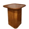 s-l1600 (8) Thuma Wooden Pedestal Side Table – Modern Minimalist Design Walnut Bundle 2 items