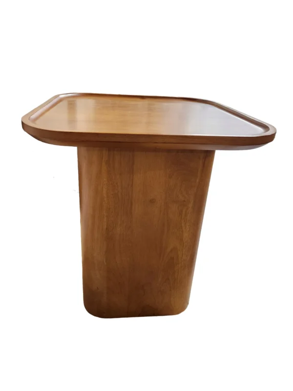 s-l1600 (9) Thuma Wooden Pedestal Side Table – Modern Minimalist Design Walnut Bundle 2 items