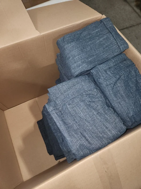 4 seat cover sets and 2 sides Vintage Blue Rained Chenille