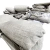 Lovesac Sactionals Beachwood Covers 6 Seat 8 Side Set Beige Pre-Owned