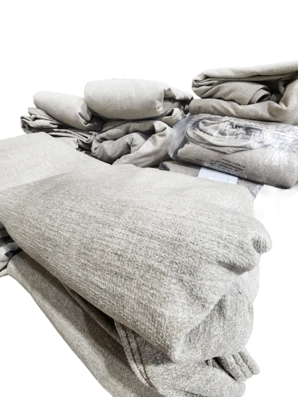 Lovesac Sactionals Beachwood Covers 6 Seat 8 Side Set Beige Pre-Owned
