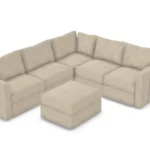 Lovesac Sactionals Beachwood Covers 6 Seat 8 Side Set Beige Pre-Owned
