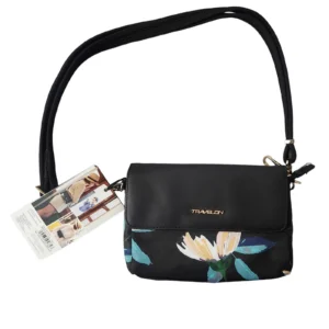 Travelon Addison Anti-Theft Convertible Belt Bag Crossbody Midnight Floral RFID